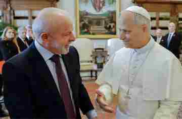  Lula se reúne com papa Leão XIV, pela primeira vez, no Vaticano 